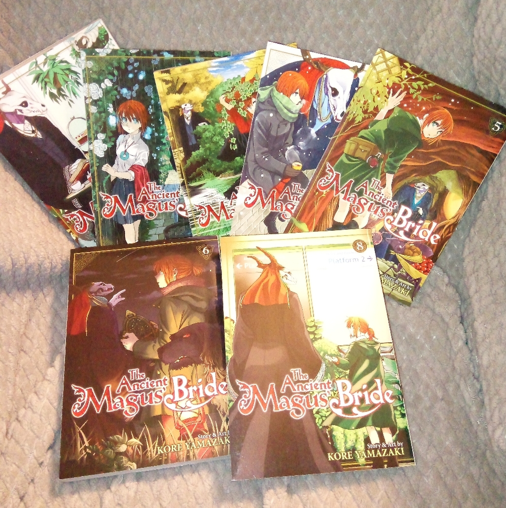 The ancient Magus bride books 1-8 (not including #7)